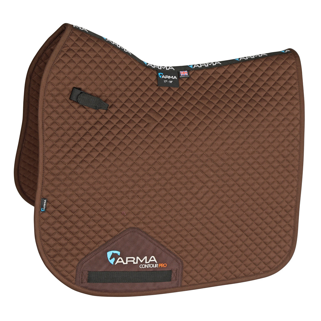 Shires ARMA Dressage Saddlecloth #colour_brown
