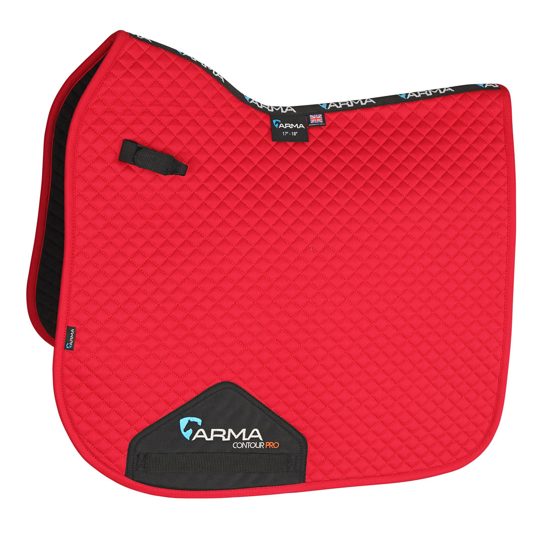 Shires ARMA Dressage Saddlecloth #colour_deep-red