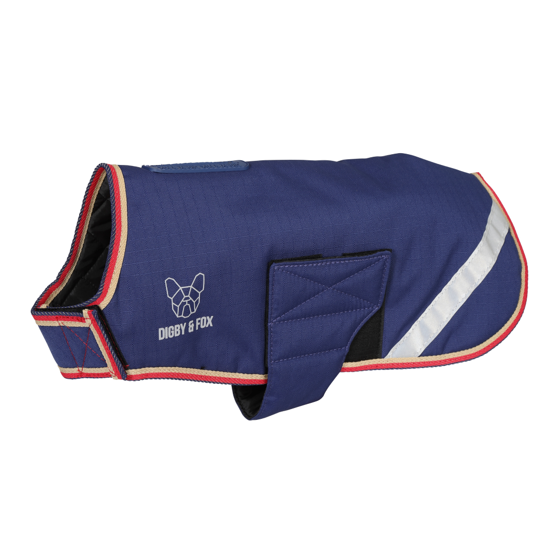 Shires Digby & Fox Waterproof Dog Coat #colour_indigo