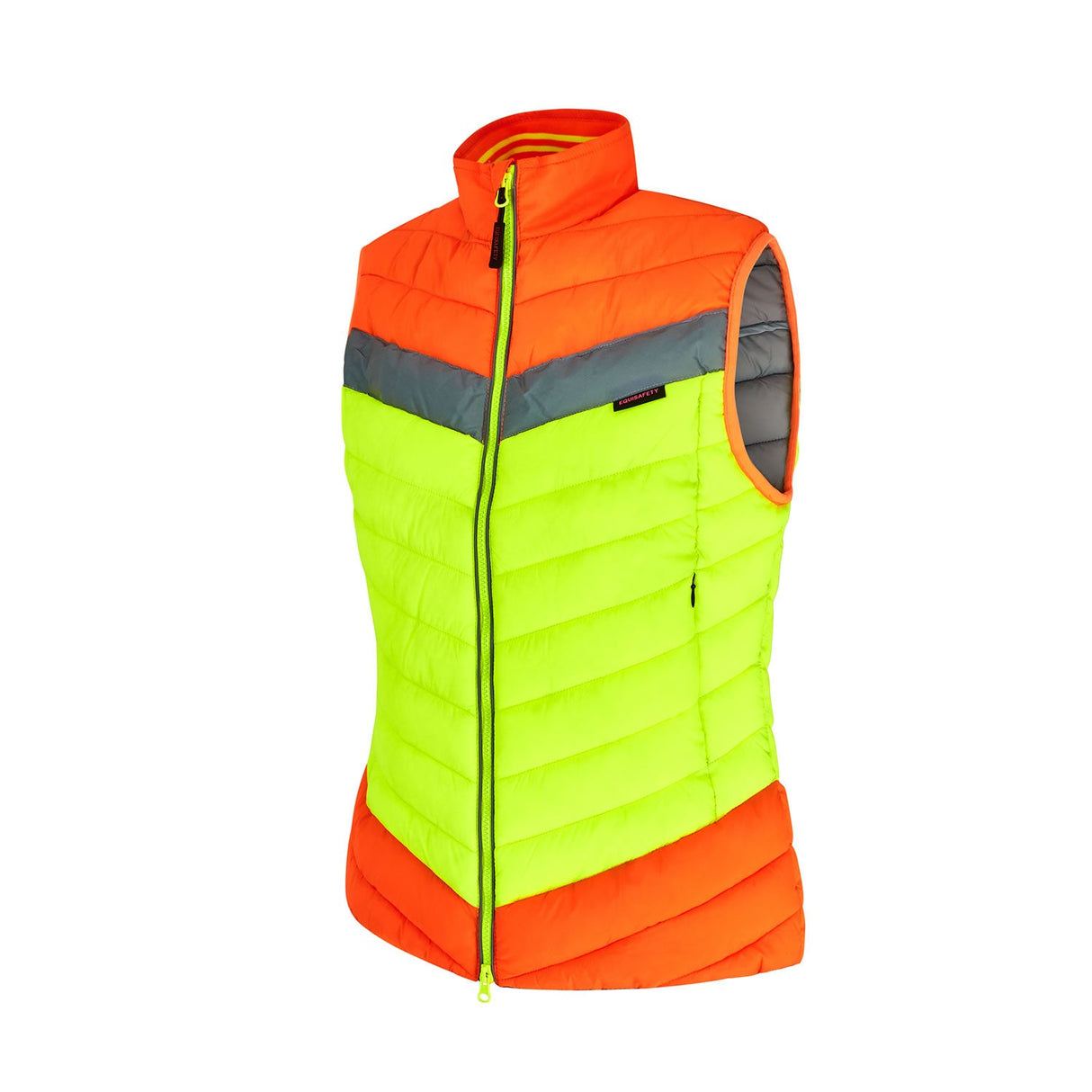 Equisafety Hi-Vis Riding Gilet #colour_yellow-orange