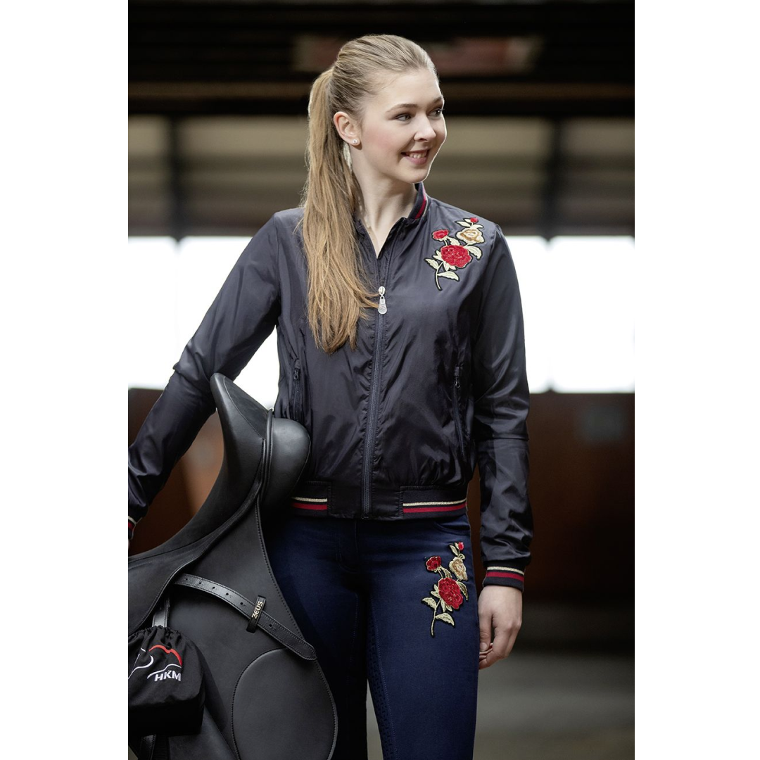 HKM Fleur Style Blouson #colour_deep-blue