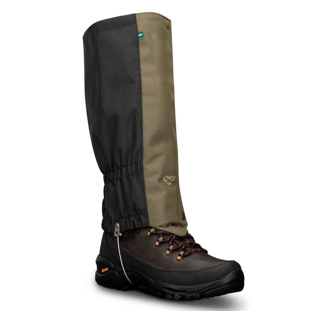 Hoggs of Fife Field & Trek Waterproof Gaiters #colour_green-black