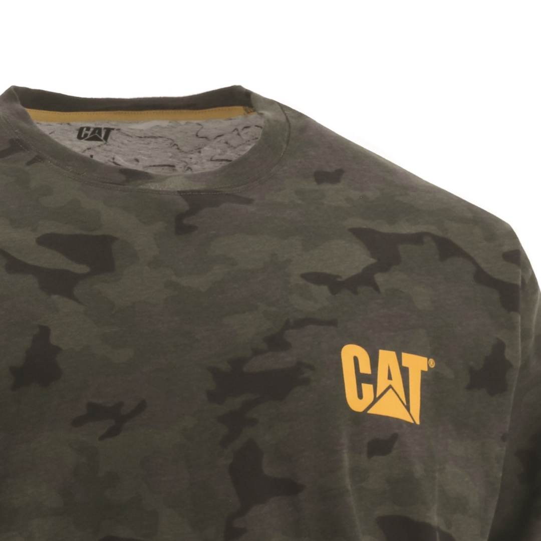T-shirt à manches longues avec bannière de marque Caterpillar