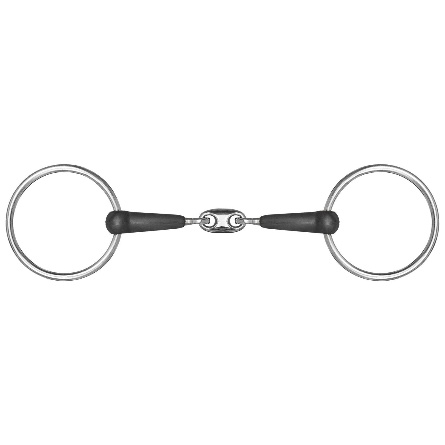 Mackey Double Jointed Rubber Snaffle Bit