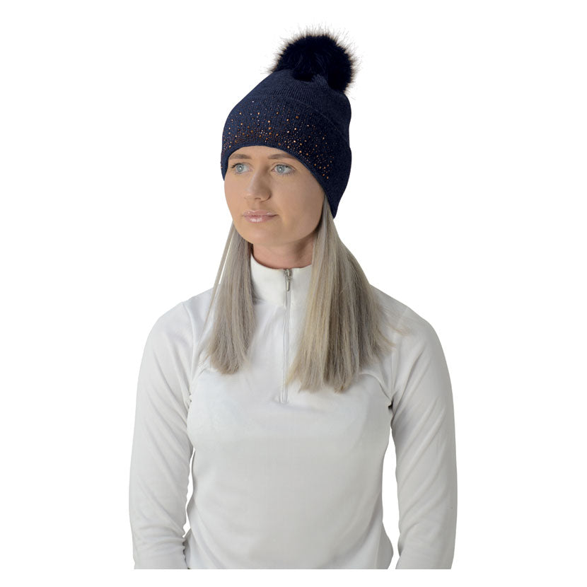 HyFASHION Two Toned Alaska Bobble Hat