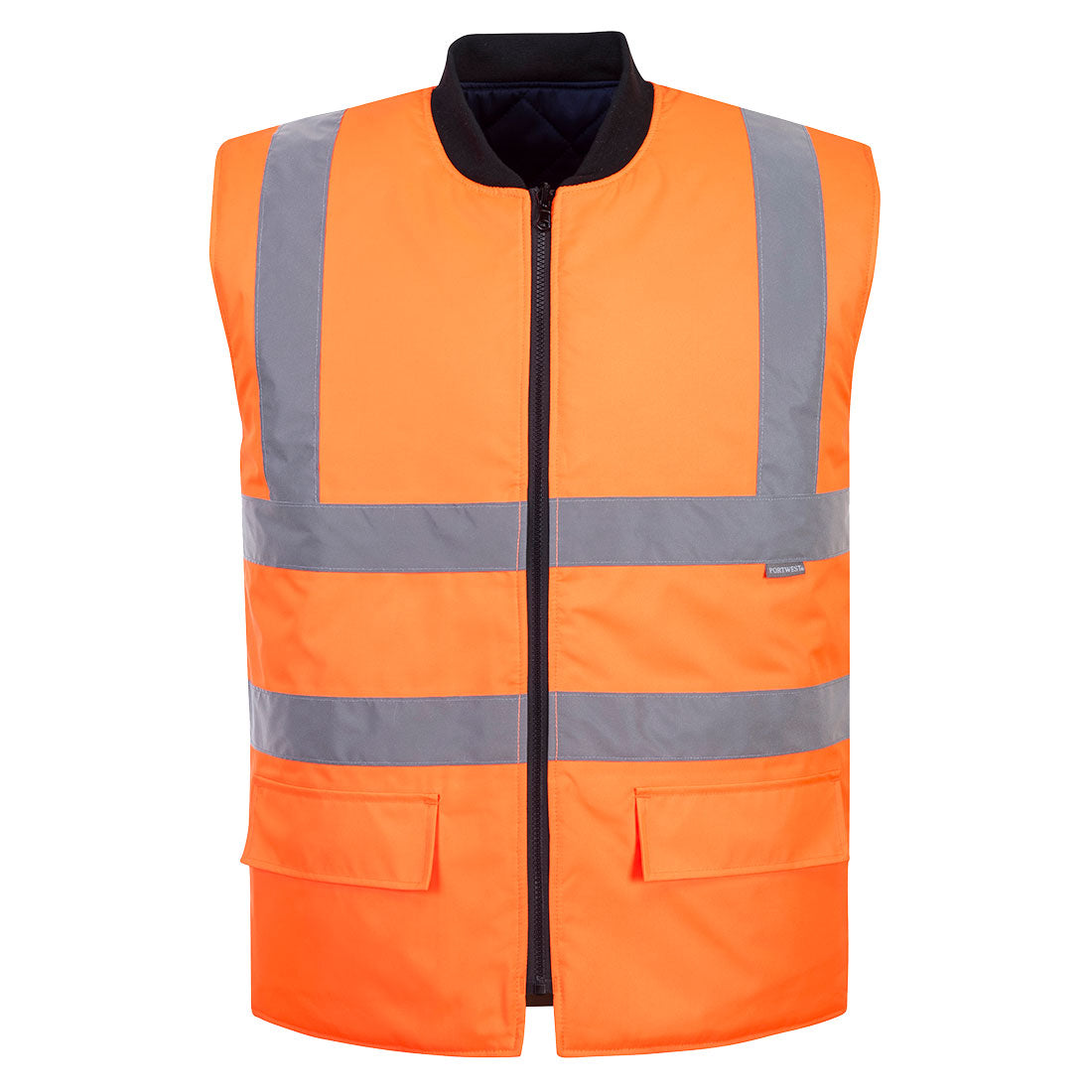Portwest Hi-Vis Reversible Bodywarmer #colour_orange