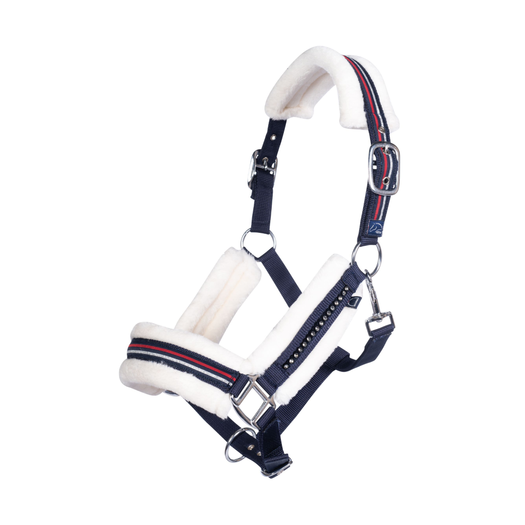 HKM Equine Sports Style Head Collar #colour_deep-blue