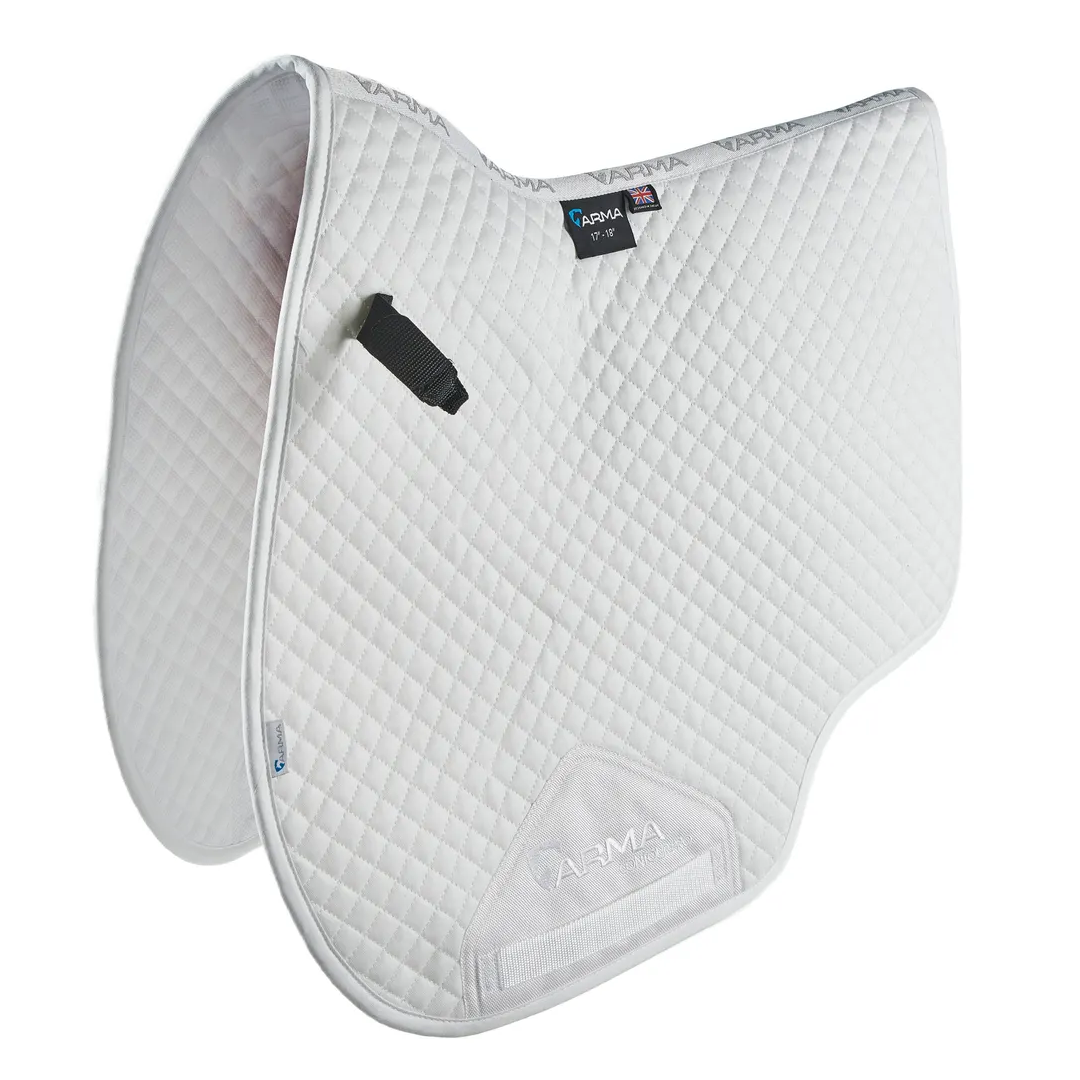 Shires ARMA Euro Cut Saddlecloth #colour_white