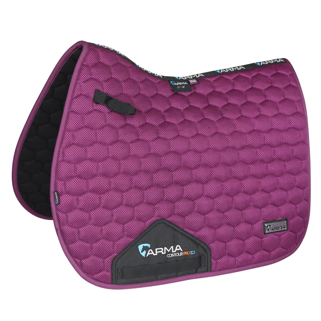 Shires ARMA Air Motion Luxe Saddlecloth #colour_plum