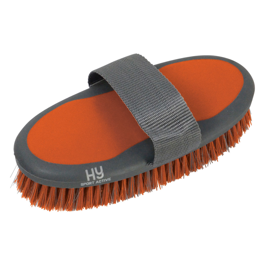 Hy Sport Active Body Brush #colour_terracotta-orange