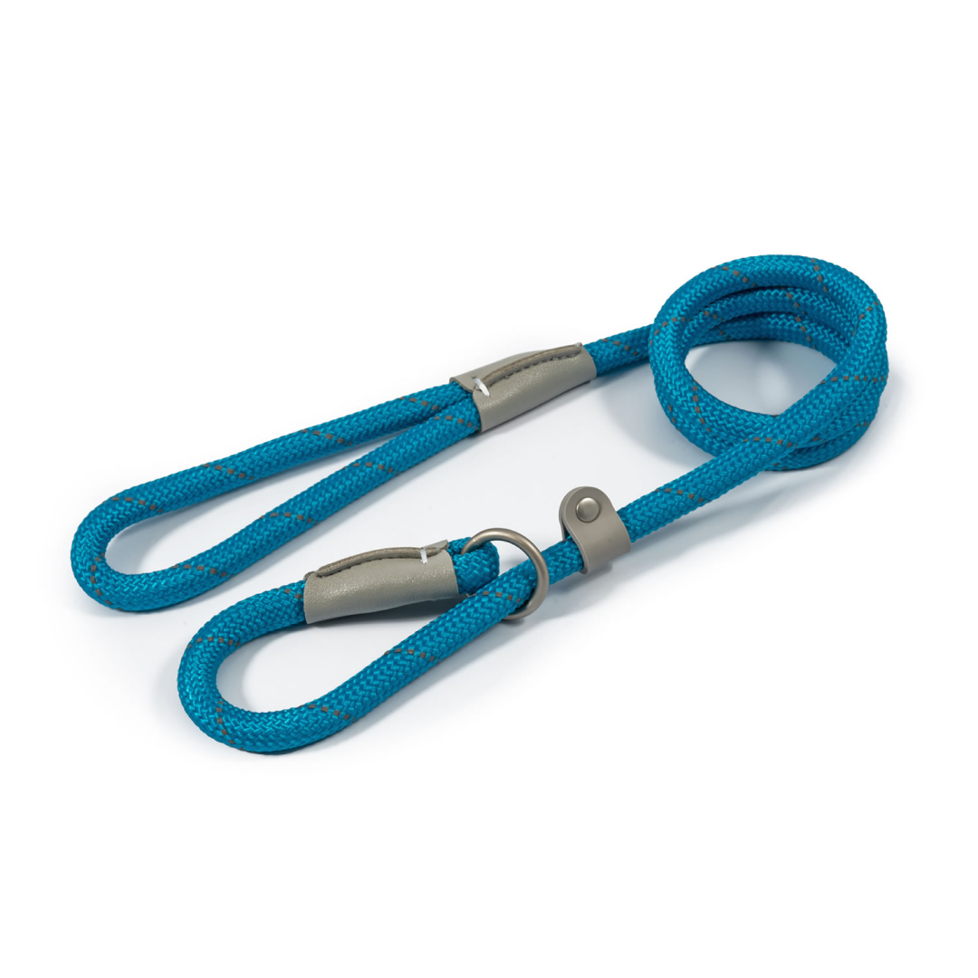 Ancol Viva Reflective Rope Slip #colour_blue