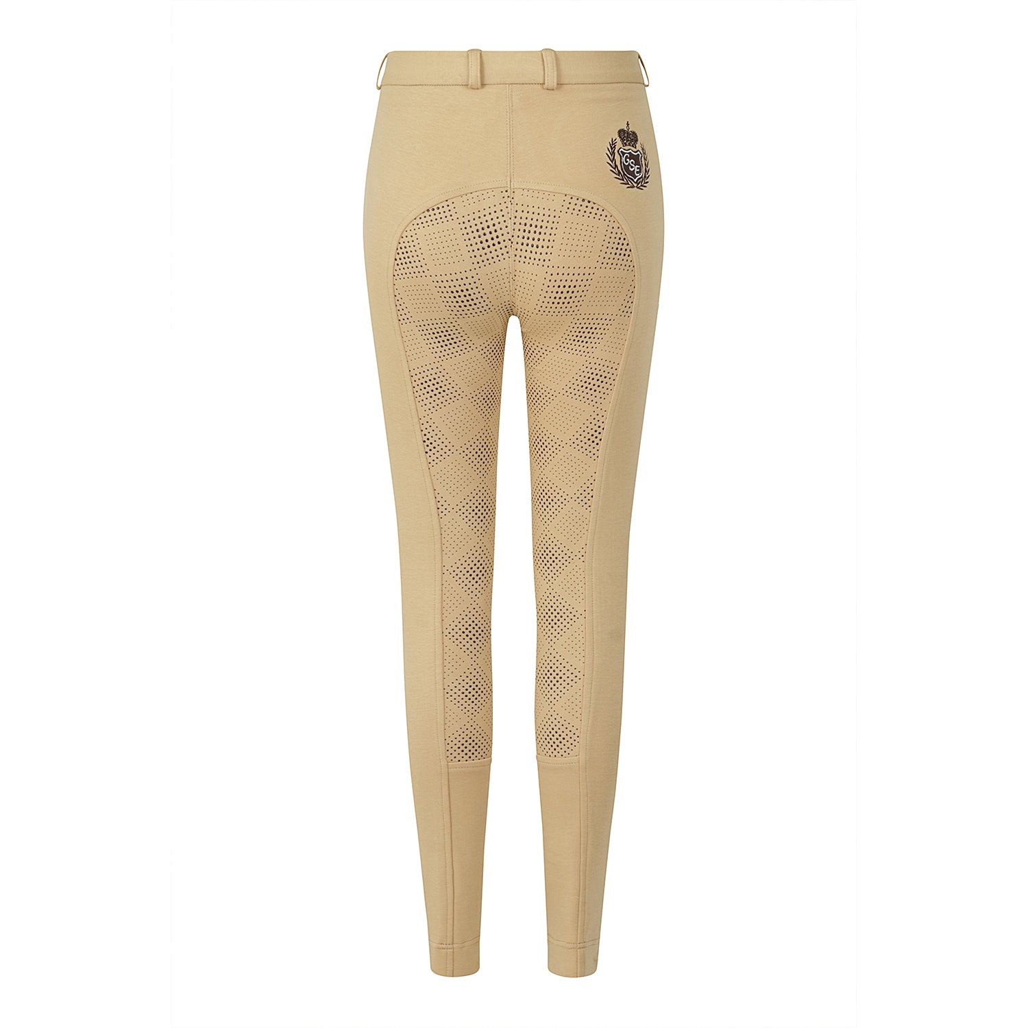 GS Equestrian Carol Damen-Reithose mit Vollbesatz, zweifarbig, Silikon