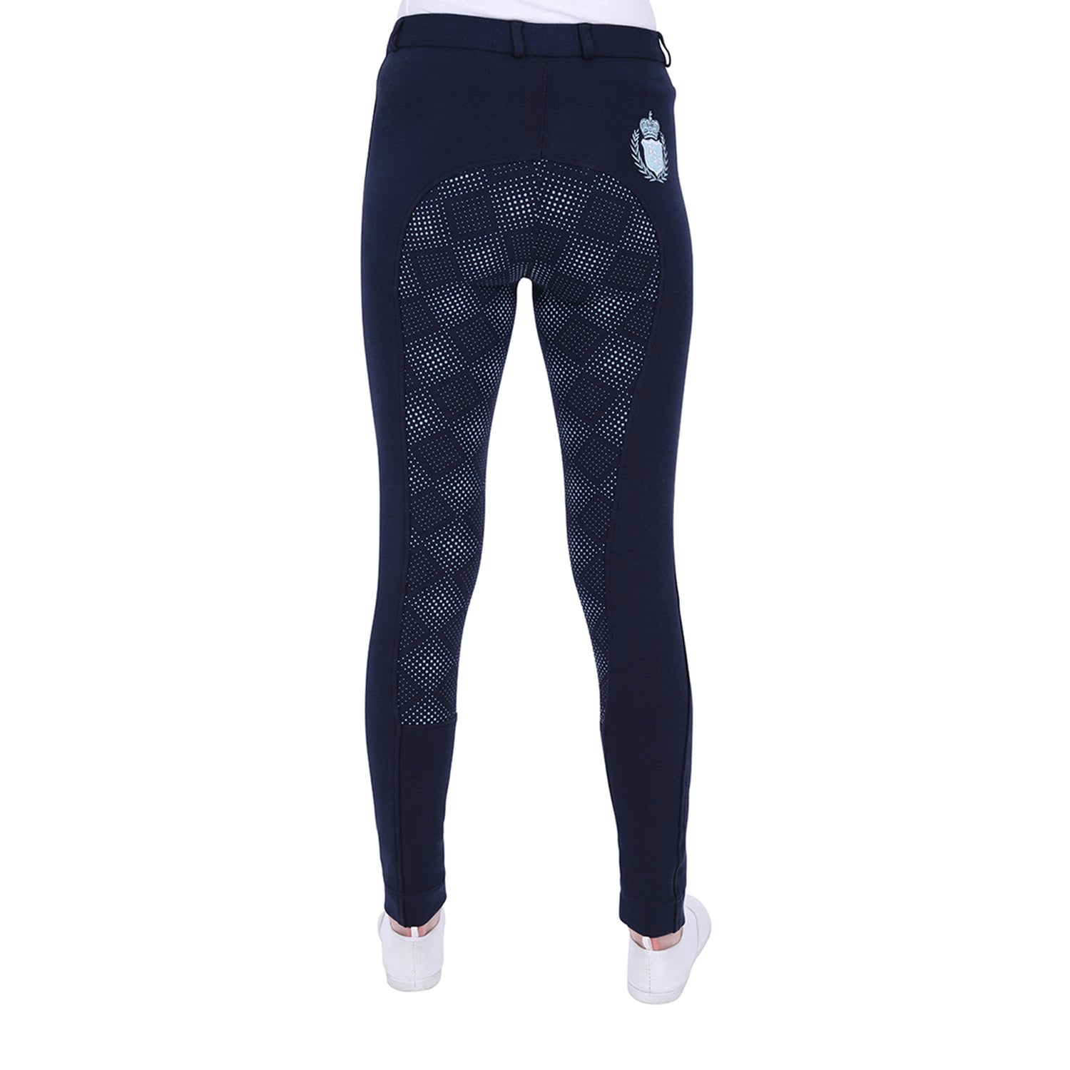 GS Equestrian Carol Damen-Reithose mit Vollbesatz, zweifarbig, Silikon