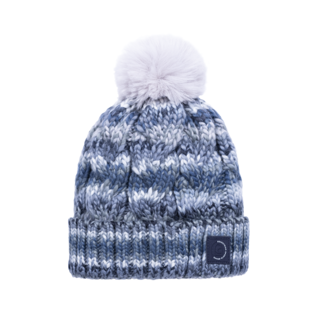 Cavallo Blance Coarse Knit Hat #colour_dark-blue