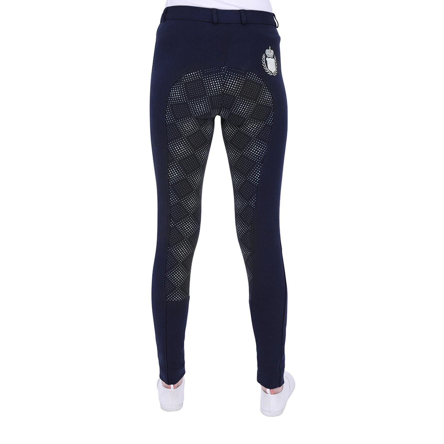 GS Equestrian Carol Damen-Reithose mit Vollbesatz, zweifarbig, Silikon