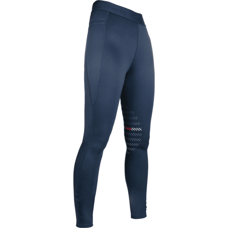 HKM Sports Silicone Knee Patch Riding Leggings #colour_deep-blue