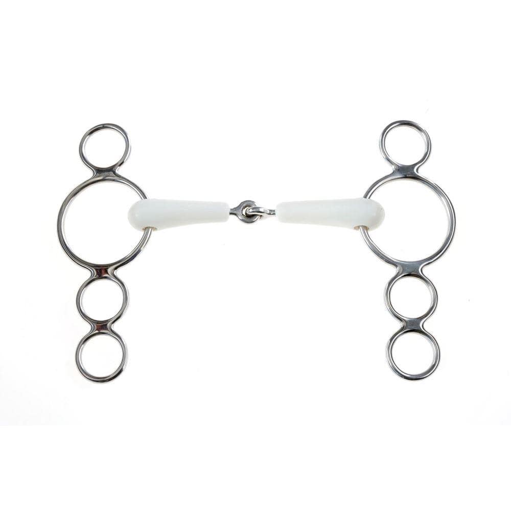 Korsteel Flexi Jointed Bâillon Néerlandais à 3 Anneaux