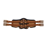Stubben Equi-Soft® Short Saddle Girth with Cover - Tobacco #colour_neoprene-black