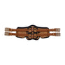 Stubben Equi-Soft® Short Saddle Girth with Cover - Tobacco #colour_neoprene-black