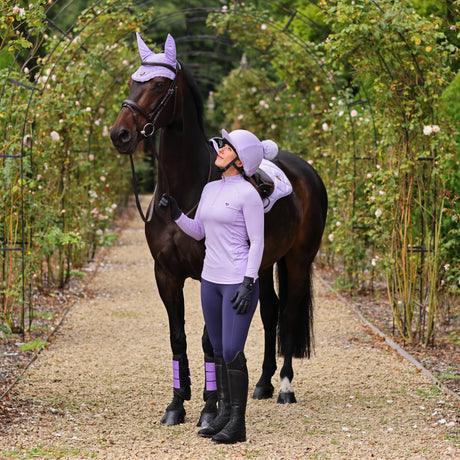 Shires Aubrion Ladies Revive Long Sleeve Base Layer #colour_lavender