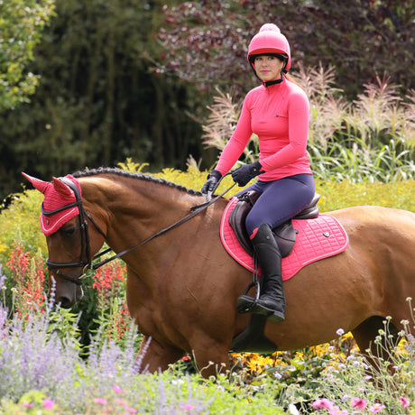 Shires Aubrion Ladies Revive Long Sleeve Base Layer #colour_coral