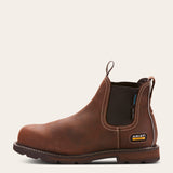 Ariat Men's Groundbreaker Chelsea EN ISO Waterproof Steel Toe Work Boot #colour_brown