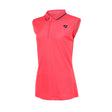 Shires Aubrion Maids Poise Sleeveless Tech Polo #colour_coral