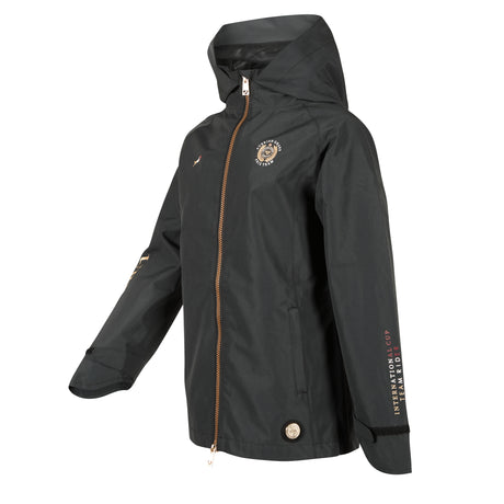 Shires Aubrion Children's Team Waterproof Coat #colour_black