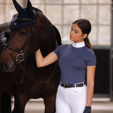 Shires Aubrion Walston Ladies Show Shirt #colour_navy