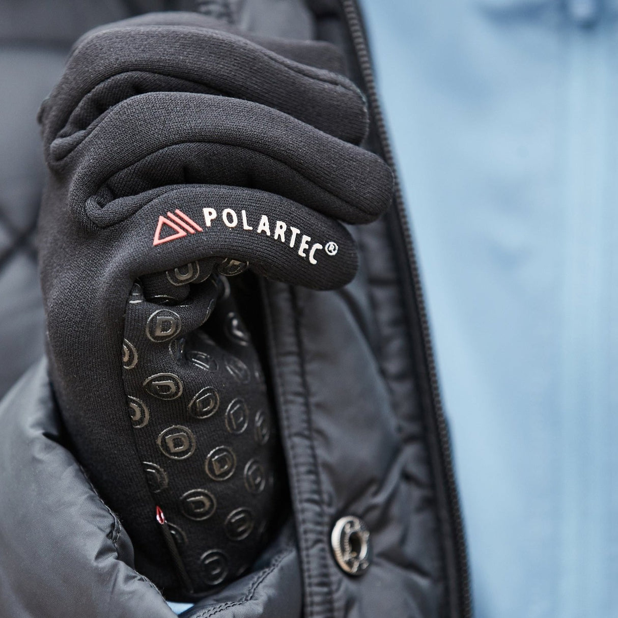 Dublin Polartec Fleece Riding Gloves #colour_black