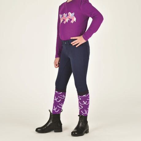 Dublin Kids Cammy Comfort Twill Breeches #colour_naval-academy