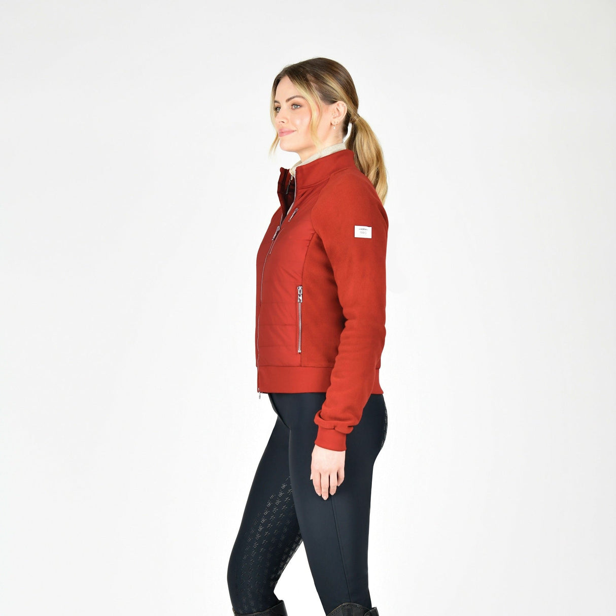 Weatherbeeta Ladies Halifax Hybrid Jacket #colour_red-ochre