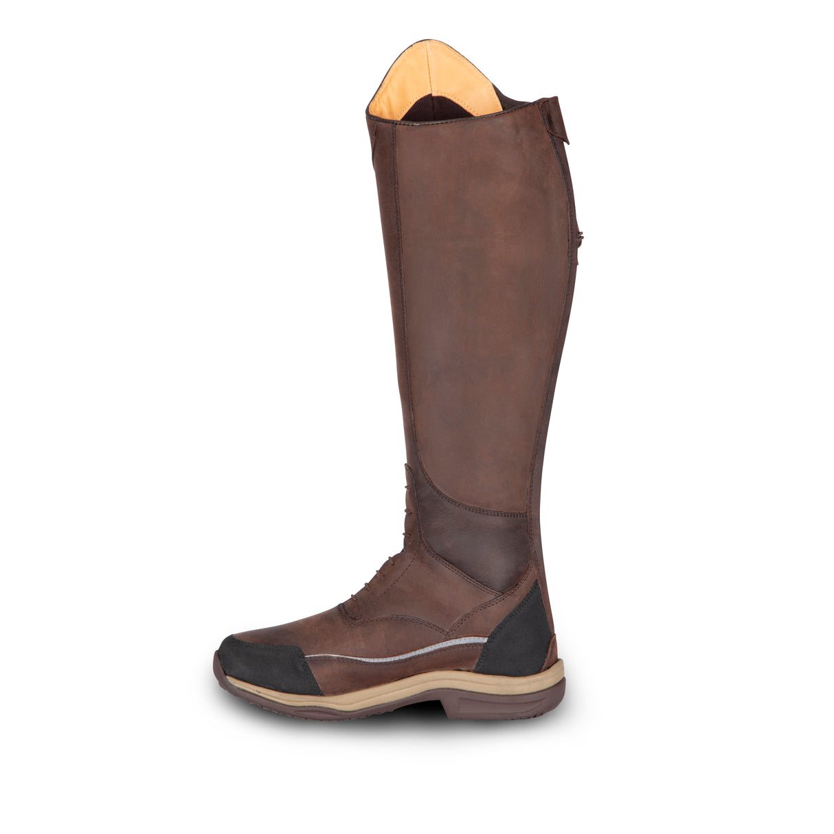 Shires Moretta Voltana Standard Children's Long XGRIP Boots #colour_brown