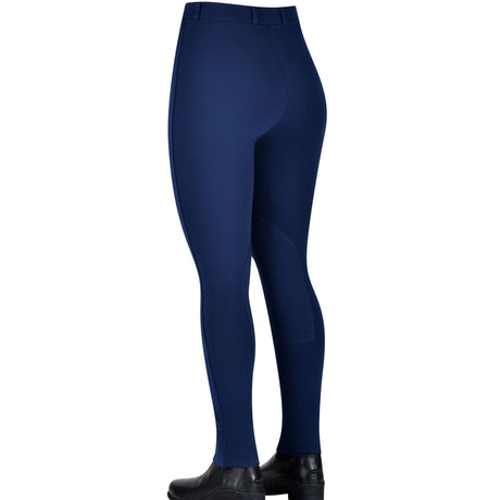 Saxon Warm Up Childs Zip Front Jodhpurs #colour_navy