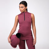 Shires Aubrion Ladies React Sleeveless Base Layer #colour_mauve