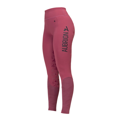 Shires Aubrion Ladies React Rythm Riding Tights #colour_mauve