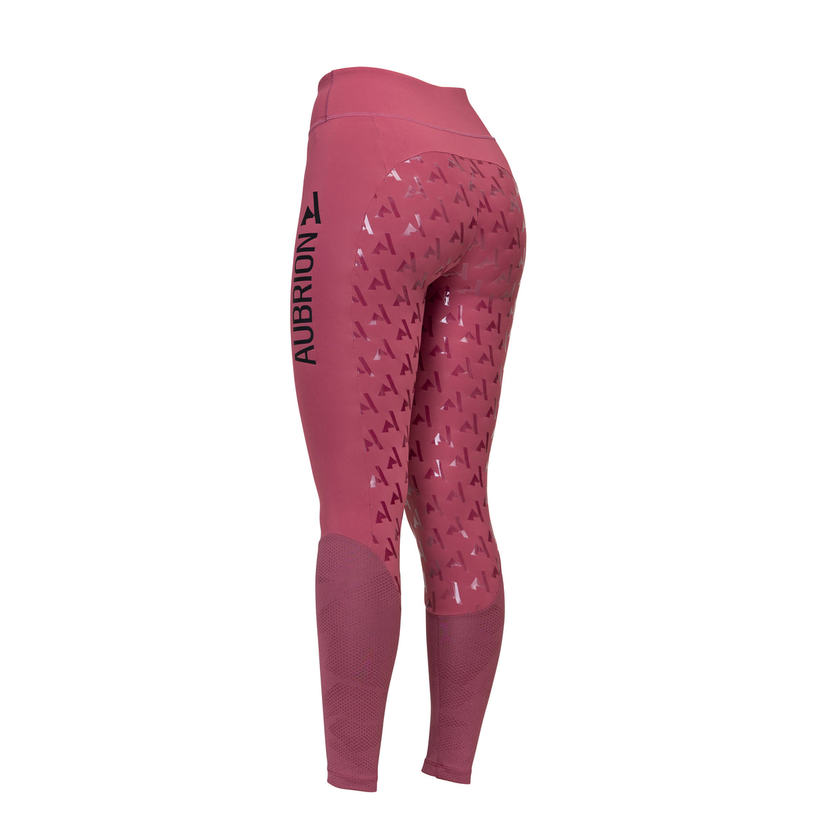 Shires Aubrion Ladies React Rythm Riding Tights #colour_mauve