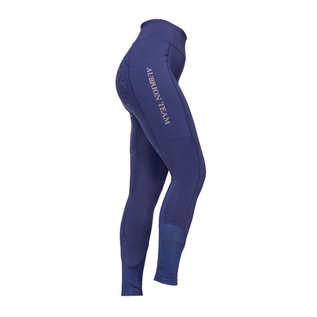 Shires Aubrion Ladies Team Riding Tights #colour_midnight