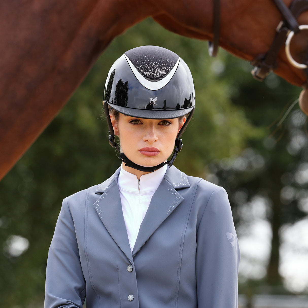 Shires Karben Ariel Ellipse SP Riding Hat #colour_black