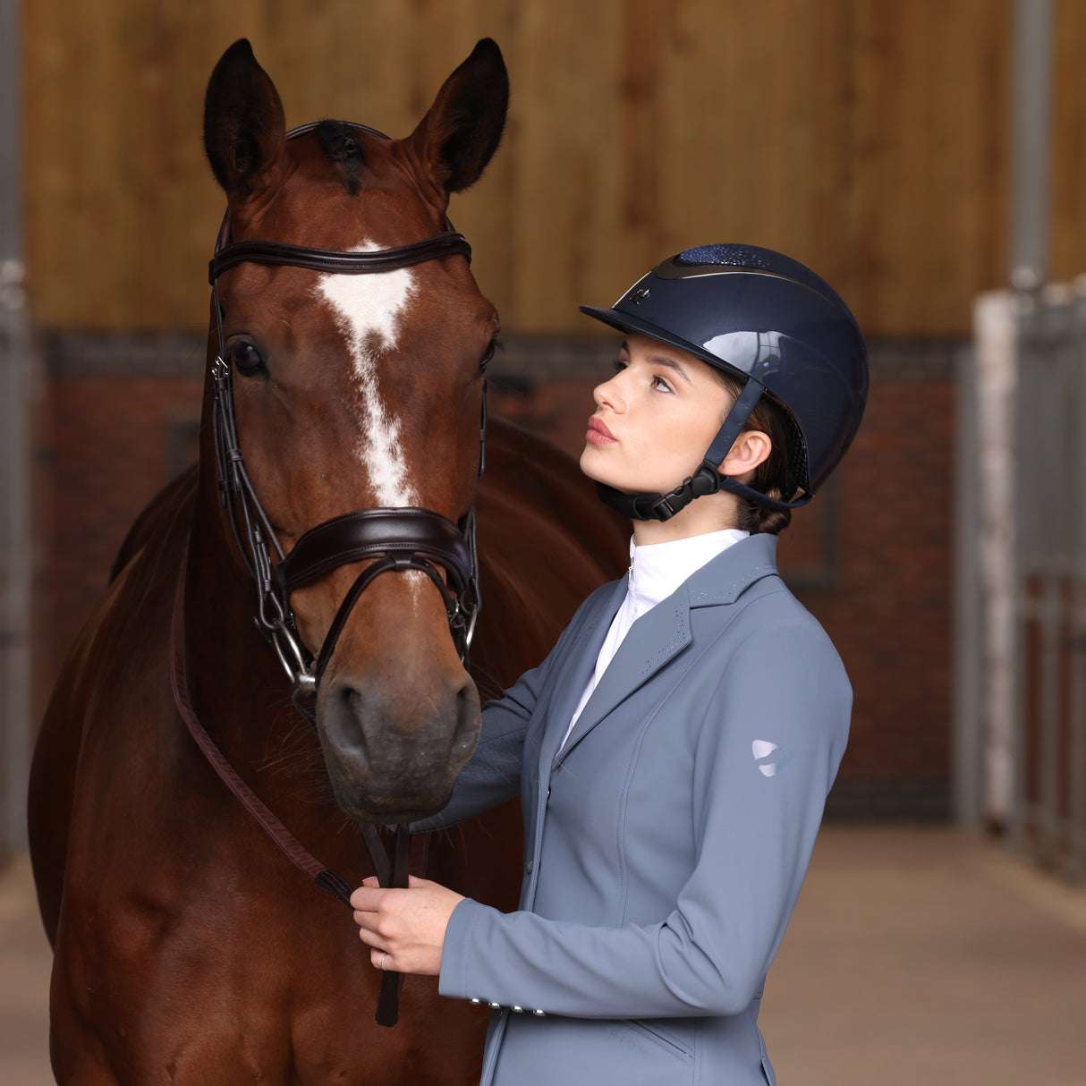 Shires Karben Ariel Ellipse SP Riding Hat #colour_blue