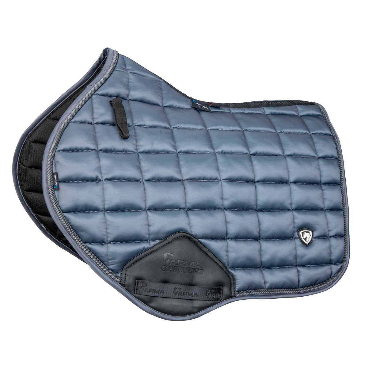 Shires ARMA Eltar Satin Jump Saddlecloth #colour_grey