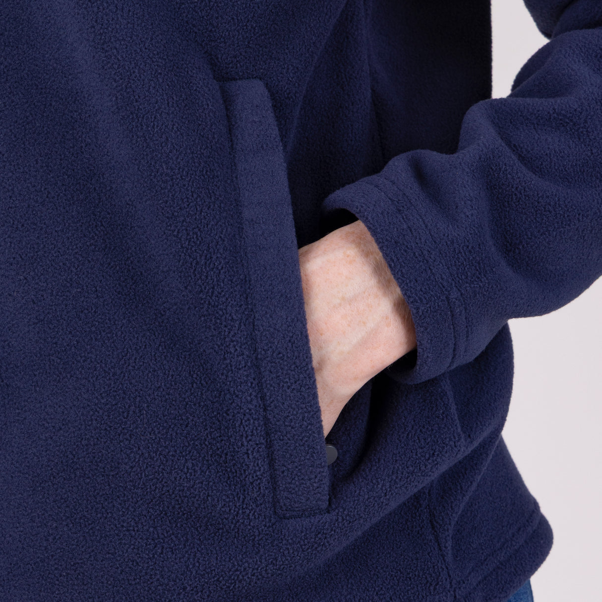 Shires Aubrion Equestrian Quarter Zip Fleece #colour_midnight-taupe