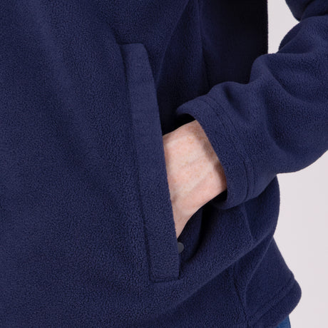 Shires Aubrion Equestrian Quarter Zip Fleece #colour_midnight-taupe