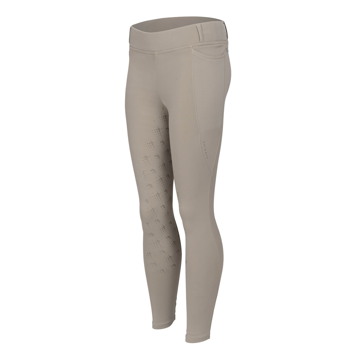 Shires Aubrion Optima LX Riding Tights - Young Rider #colour_beige