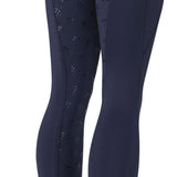 Shires Aubrion Optima LX Riding Tights - Young Rider #colour_navy