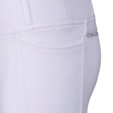 Shires Aubrion Optima LX Riding Tights - Young Rider #colour_white