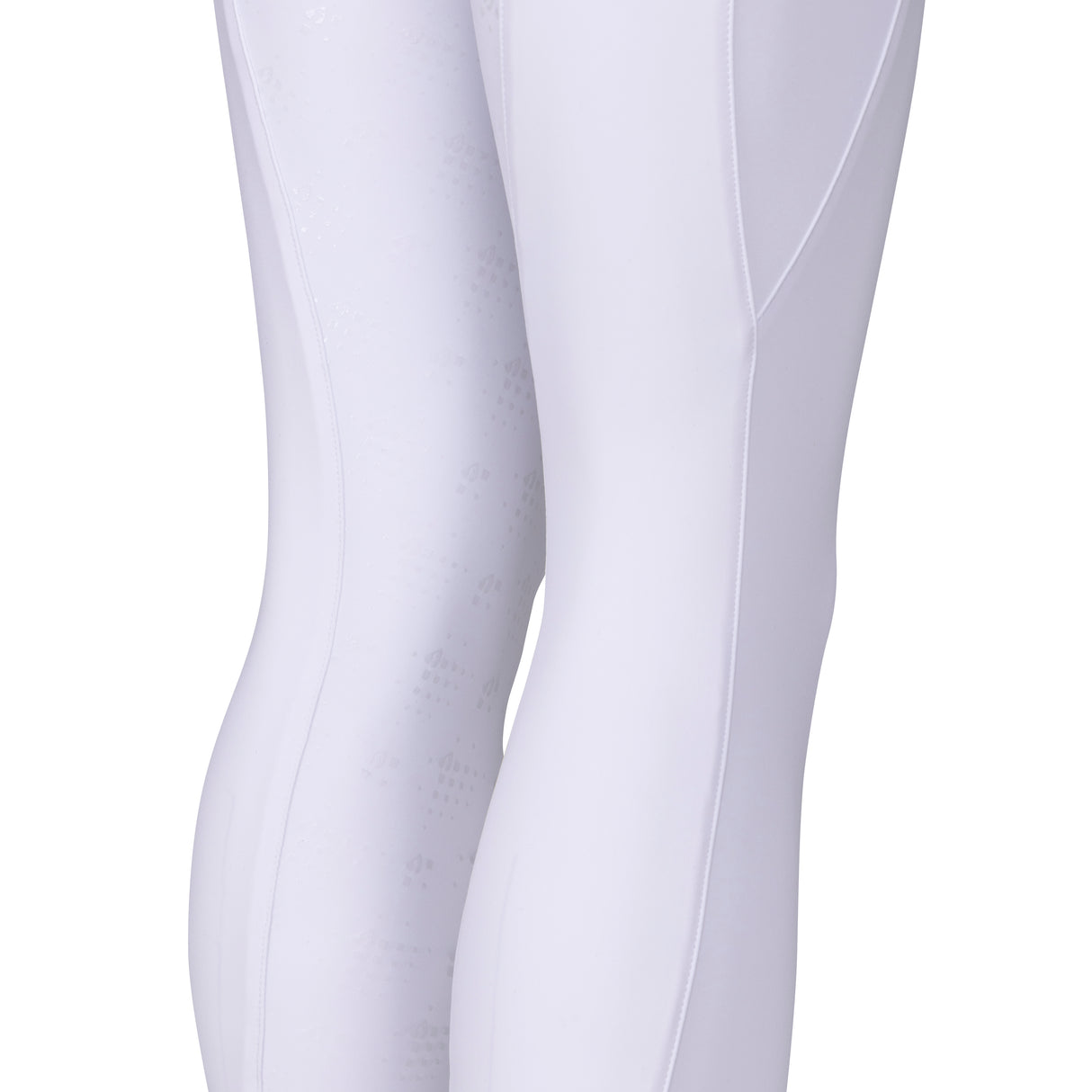 Shires Aubrion Optima LX Riding Tights - Young Rider #colour_white