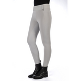 HKM Women's Silicone Full Seat Riding Tights -Livigno- #colour_stone-grey