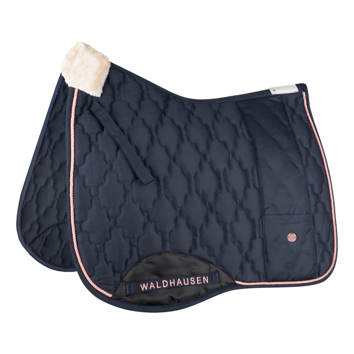 Waldhausen Modern Rosé Saddle Pad #colour_night-blue-rose-gold