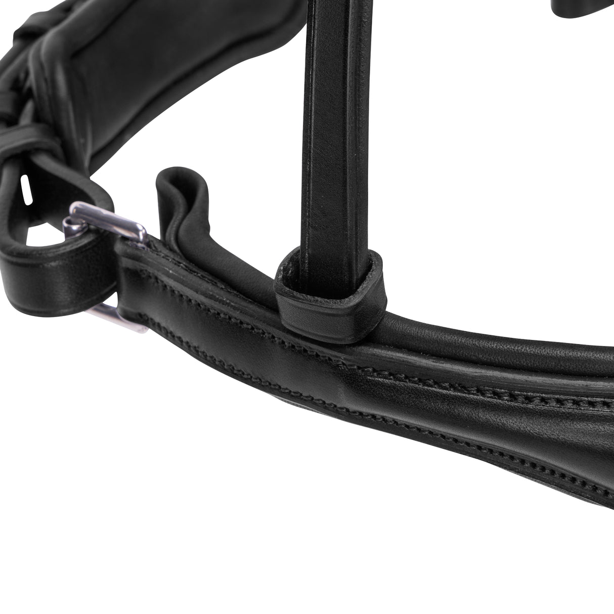 Shires Velociti LUSSO Elite Padded Cavesson Noseband #colour_black